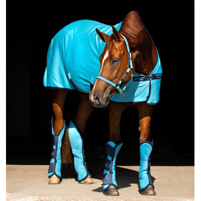 Guêtres de transport Horseware Amigo Ripstop Bleu dauphin / marine