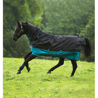 Couverture Horseware Mio All-in-One 200g Noir / turquoise