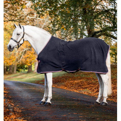 Couverture polaire Horseware en relief Jersey Imprimé HW bleu marine