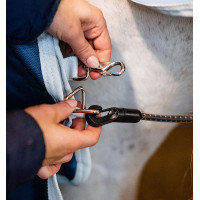 Liner Horseware 300g Eco Sarcelle eco print / gris Bleu Liner Horseware 300g Eco Sarcelle eco print / gris Bleu