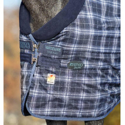 Couverture d'écurie Horseware Rhino Original Vari-Layer 250g Marine à carreaux / indigo Bleu marine Couverture d'écurie Horseware Rhino Original Vari-Layer 250g Marine à carreaux / indigo Bleu marine