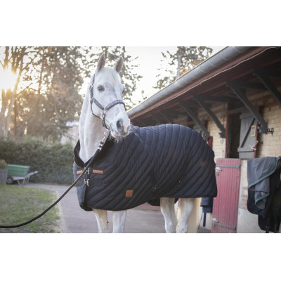 Couverture d'écurie Diagonale Paddock Sports 400g Noir