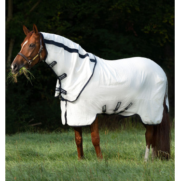 Couverture anti-mouches Rambo Natura Summer 0g avec couvre-cou Horseware Couverture anti-mouches Rambo Natura Summer 0g avec couvre-cou Horseware