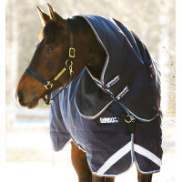 Couvre-cou Horseware 100g pour couverture Rambo Duo Bleu marine / bleu ciel