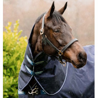 Couvre-cou Horseware 100g pour couverture Rambo Duo Force Marine / marine / blanc Bleu marine