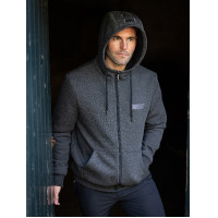 Sweat à capuche zippé homme LeMieux en polaire Graphite Sweat à capuche zippé homme LeMieux en polaire Graphite