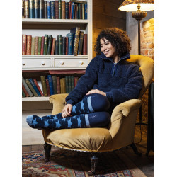 Chaussettes LeMieux Fluffies Sasha Star Bleu atlantique Chaussettes LeMieux Fluffies Sasha Star Bleu atlantique