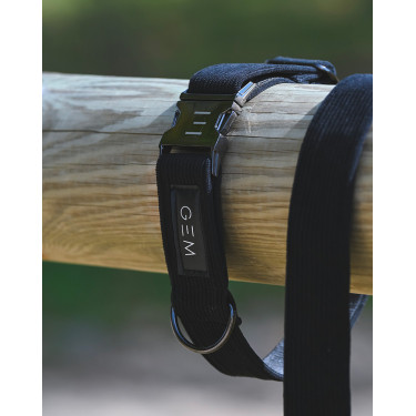 Pack Collier & Laisse GEM Noir Pack Collier & Laisse GEM Noir
