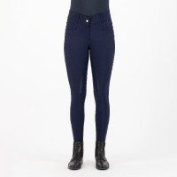 Pantalon d'équitation HV Polo Favourite Midwaist FullGrip Bleu marine