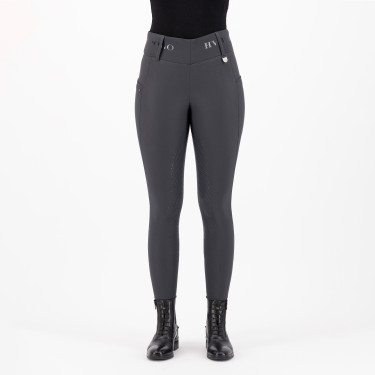 Legging d'équitation HV Polo Favourite Highwaist FullGrip Gris Zinc