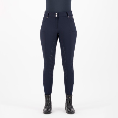 Pantalon d'équitation HV Polo Ellen Highwaist FullGrip Bleu marine