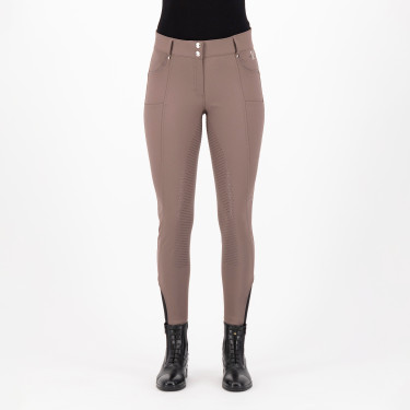 Pantalon d'équitation HV Polo Ellen Highwaist FullGrip Noyer Beige