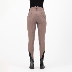 Pantalon d'équitation HV Polo Ellen Highwaist FullGrip Noyer Beige
