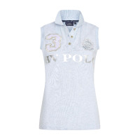 Polo Favouritas sans manches HV Polo Nuage chiné Gris