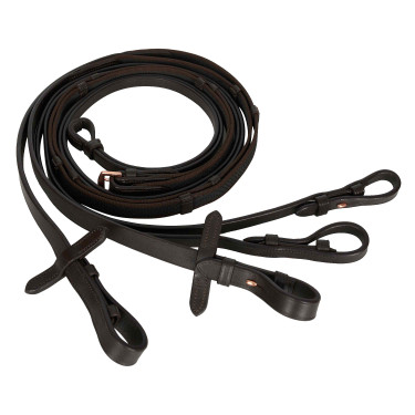 Rênes double Imperial Riding Anti slip grip Rênes double Imperial Riding Anti slip grip
