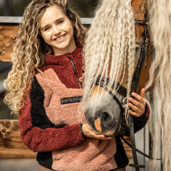 Polaire Imperial Riding Funky Furry Rose foncé