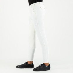 Pantalon d'équitation Euro-Star Gabriel Competition Grip Connect Full Blanc