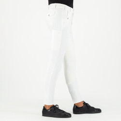 Pantalon d'équitation Euro-Star Gabriel Competition Grip Connect Full Blanc