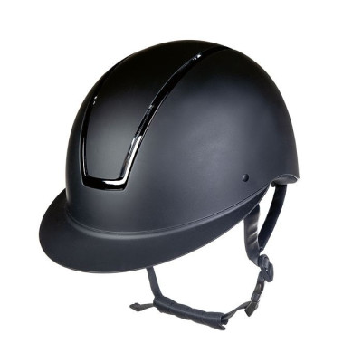 Casque Lady Shield HKM Noir / noir brillant