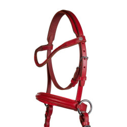 Bridon sans mors Funny Horses 2 pour les chevaux HKM Rouge Bridon sans mors Funny Horses 2 pour les chevaux HKM Rouge