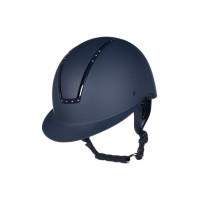 Casque Lady Shield Diamond HKM Bleu foncé