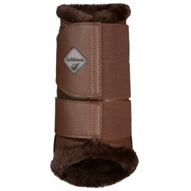 Guêtres Lemieux confort fourrure Marron