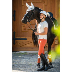 Bonnet anti-mouches Edinburgh HKM Vanille Jaune