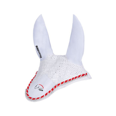 Bonnet anti-mouches Team HKM HKM Blanc