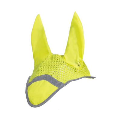 Bonnet anti-mouches Reflective HKM Jaune fluo