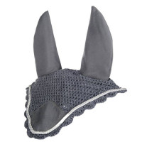 Bonnet anti-mouches HKM en coton Gris / argenté