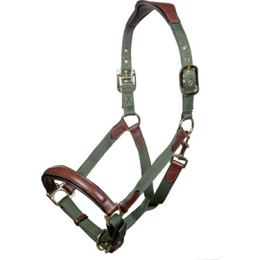 Licol Luna cuir et nylon HKM Licol Luna cuir et nylon HKM