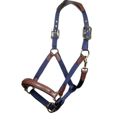 Licol Luna cuir et nylon HKM Licol Luna cuir et nylon HKM