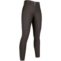 Pantalon Lea fond intégral en silicone HKM Marron foncé Pantalon Lea fond intégral en silicone HKM Marron foncé