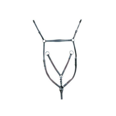 Collier de chasse ferrures argentées HKM Noir