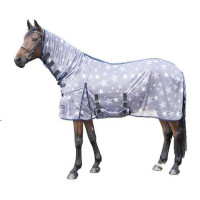 Couverture anti-mouches Stars Combo HKM Gris / noir