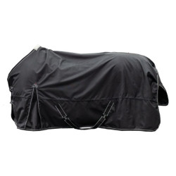 Couverture de pré Premium HKM 1680D 200g doublure lisse Noir