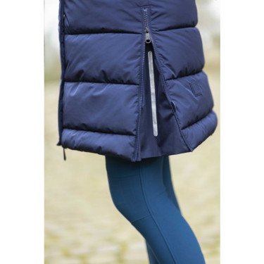 Doudoune longue sans manches Misty HKM Bleu foncé