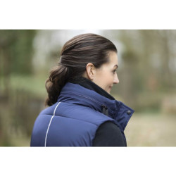 Doudoune longue sans manches Misty HKM Bleu foncé