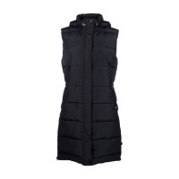 Doudoune longue sans manches Misty HKM Noir
