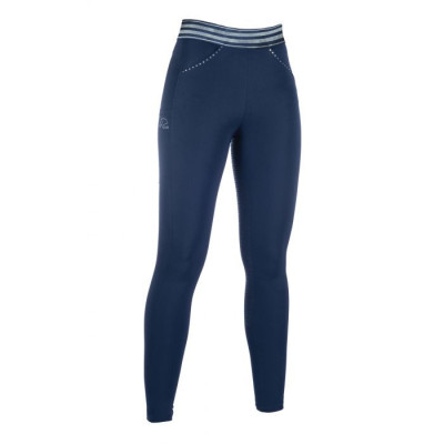 Legging Pull on fond intégral en silicone HKM Bleu foncé