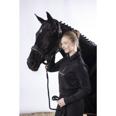 Licol en cuir Rosegold HKM Licol en cuir Rosegold HKM