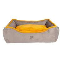Lit pour chien Anam Cara Comfort HKM Taupe / doré jaune Gris