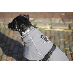 Manteau pour chien Buddy avec doublure polaire HKM Gris foncé Manteau pour chien Buddy avec doublure polaire HKM Gris foncé