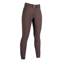 Pantalon Helene fond intégral en silicone HKM Marron foncé Pantalon Helene fond intégral en silicone HKM Marron foncé