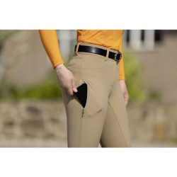 Pantalon Lyon fond intégral en silicone HKM Sable Beige Pantalon Lyon fond intégral en silicone HKM Sable Beige