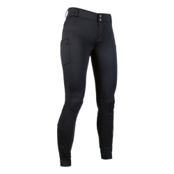Pantalon Ruby fond intégral en silicone HKM Noir Pantalon Ruby fond intégral en silicone HKM Noir
