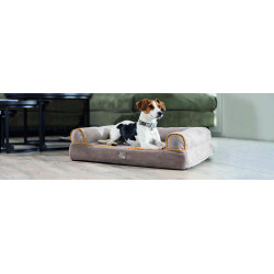 Canapé pour chien Anam Cara HKM Taupe / doré jaune Gris Canapé pour chien Anam Cara HKM Taupe / doré jaune Gris