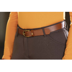 Ceinture en cuir Beth HKM Brandy Marron