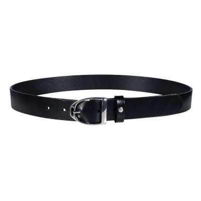 Ceinture en cuir Beth HKM Noir / argenté