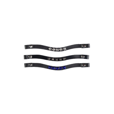 Frontaux Hobby Horsing lot de 3 HKM Bleu marine étoiles